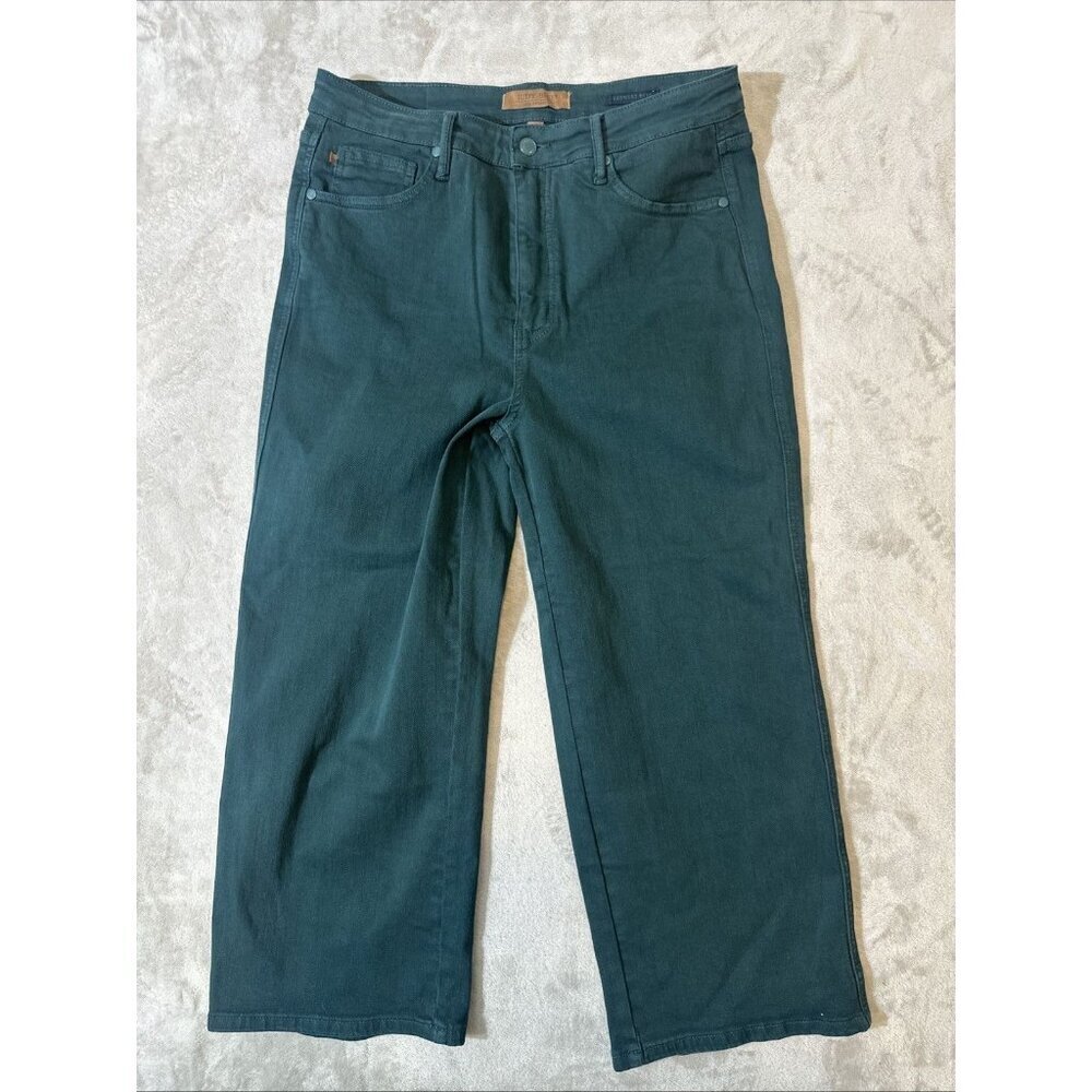 Judy Blue Forest Green Cropped Jeans Size 15 32 Style JB88806